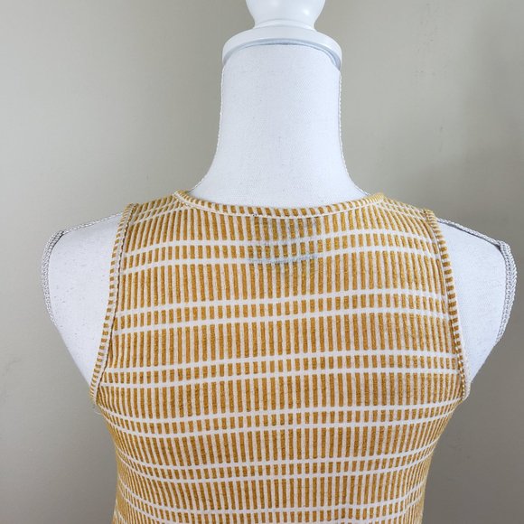 Anthropologie's W5 Tassel Striped Boho Tank Top Yellow Size XS - Picture 6 of 11